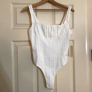 Women's Capulet White Mallory Bodysuit L